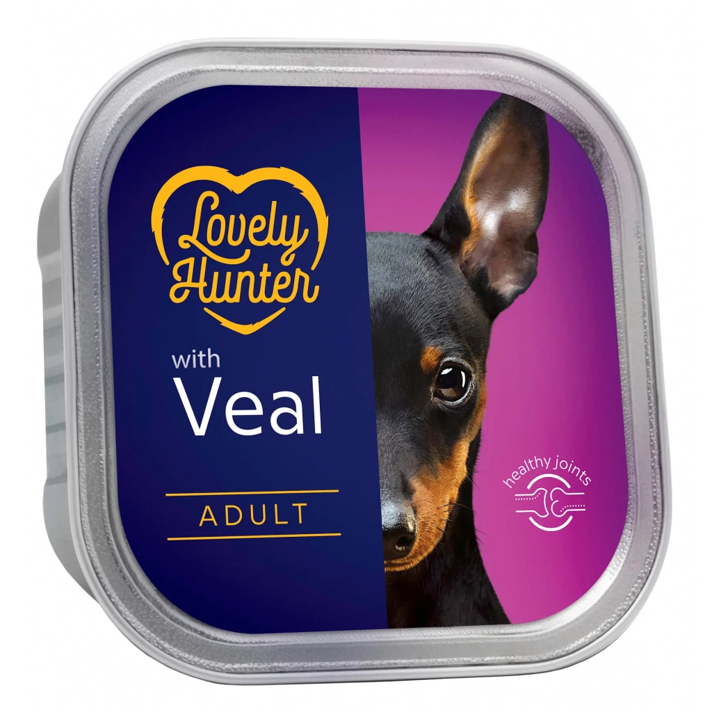 Вологий корм для собак Lovely Hunter Adult Veal 150 г (LHU45444) - зображення 1