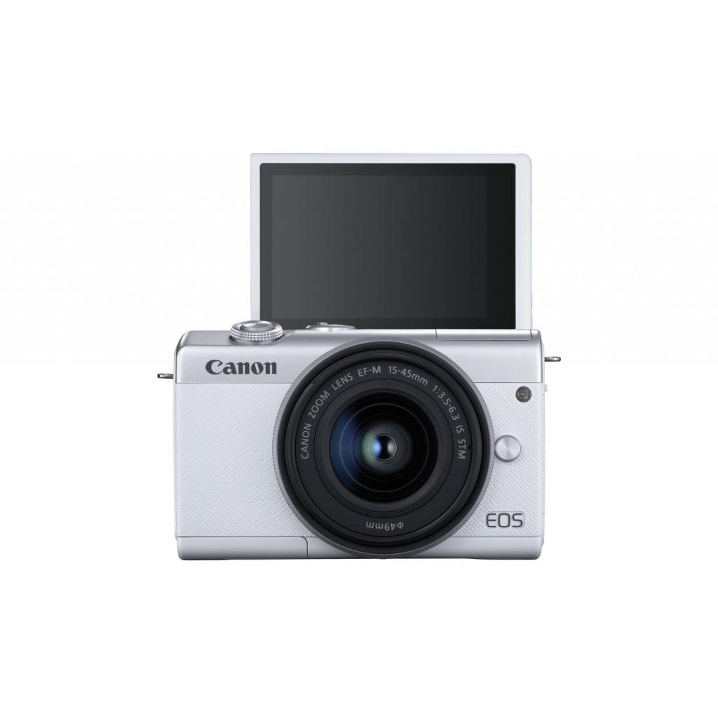Цифровий фотоапарат Canon EOS M200 + 15-45 IS STM White (3700C032) - зображення 4
