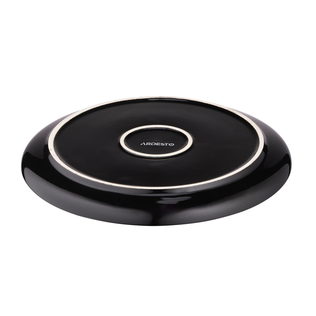 Тарілка Ardesto Andria, 25.7см, кераміка, синьо-сірий (AR2926AB) - зображення 5