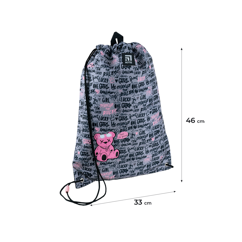 Сумка для взуття Kite Lucky Girl Сіра (K24-600M-11) - зображення 2