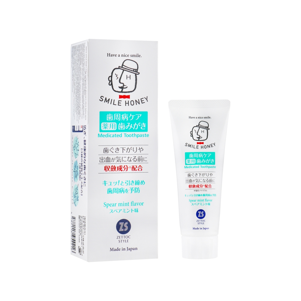 Зубна паста Zettoc Smile Honey Astringent Effect При кровоточивості та опусканні ясен 120 г (4582118954216) - зображення 1
