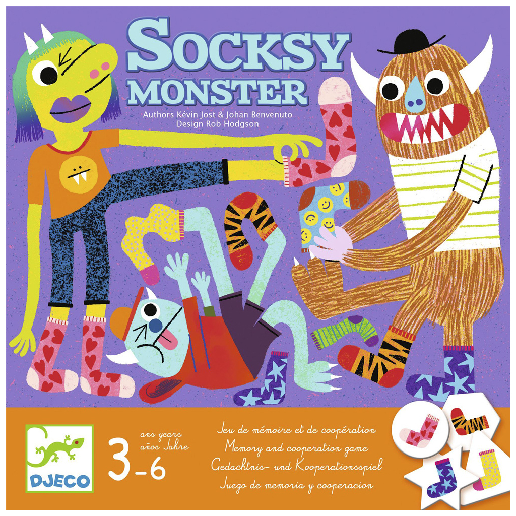 Настільна гра Djeco Шкарпетковий монстр (Socksy Monster) (DJ08526) - зображення 1