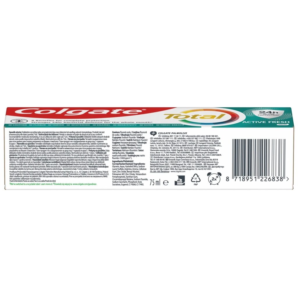Зубна паста Colgate Total Active Fresh 125 мл (8714789710624) - зображення 7