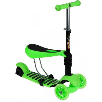 Самокат Same Toy триколісний, із сидінням, Зелений (SY-S171Ut-2) - зображення 1