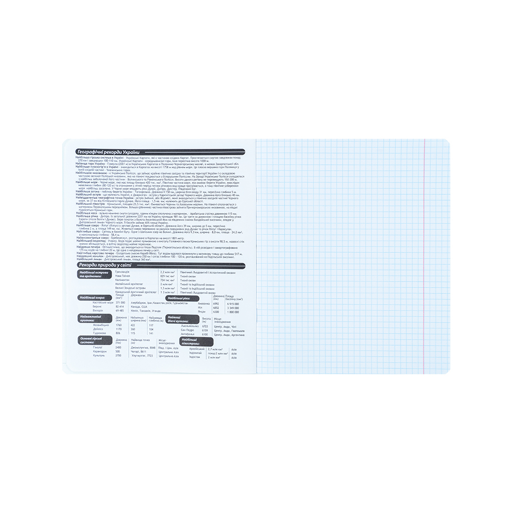 Зошит Kite предметний Bright 48 аркуші, клітинка, географія (K25-240-15) - зображення 3