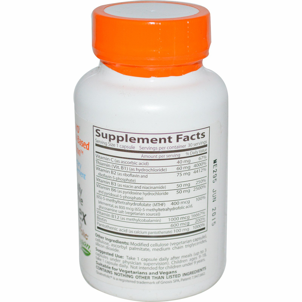 Вітамін Doctor's Best Повністю Активований Комплекс Вітамінів Групи, (DRB00299) - зображення 2