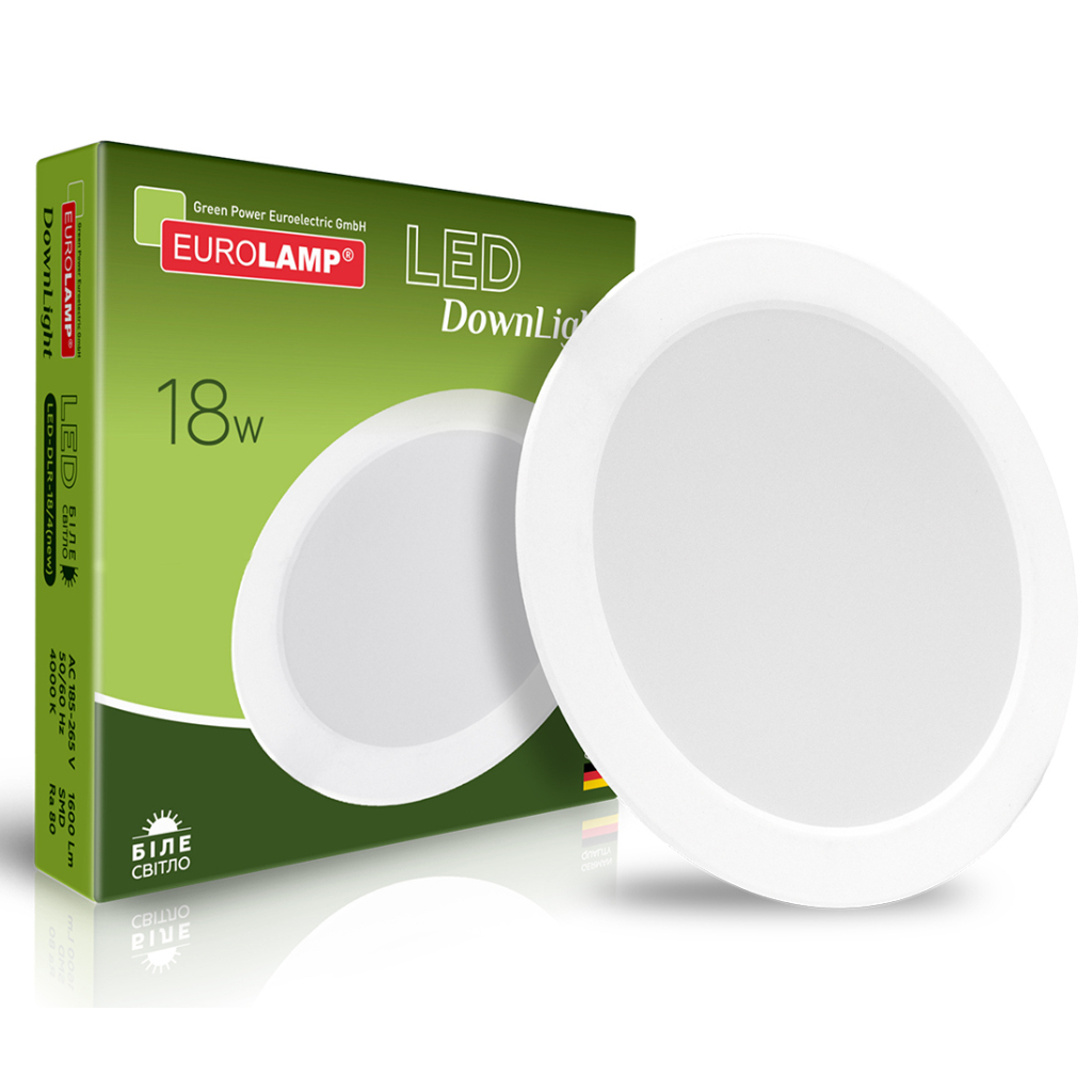 Світильник Eurolamp Downlight NEW 18W 1600Lm 4000K (LED-DLR-18/4(new)) - зображення 1