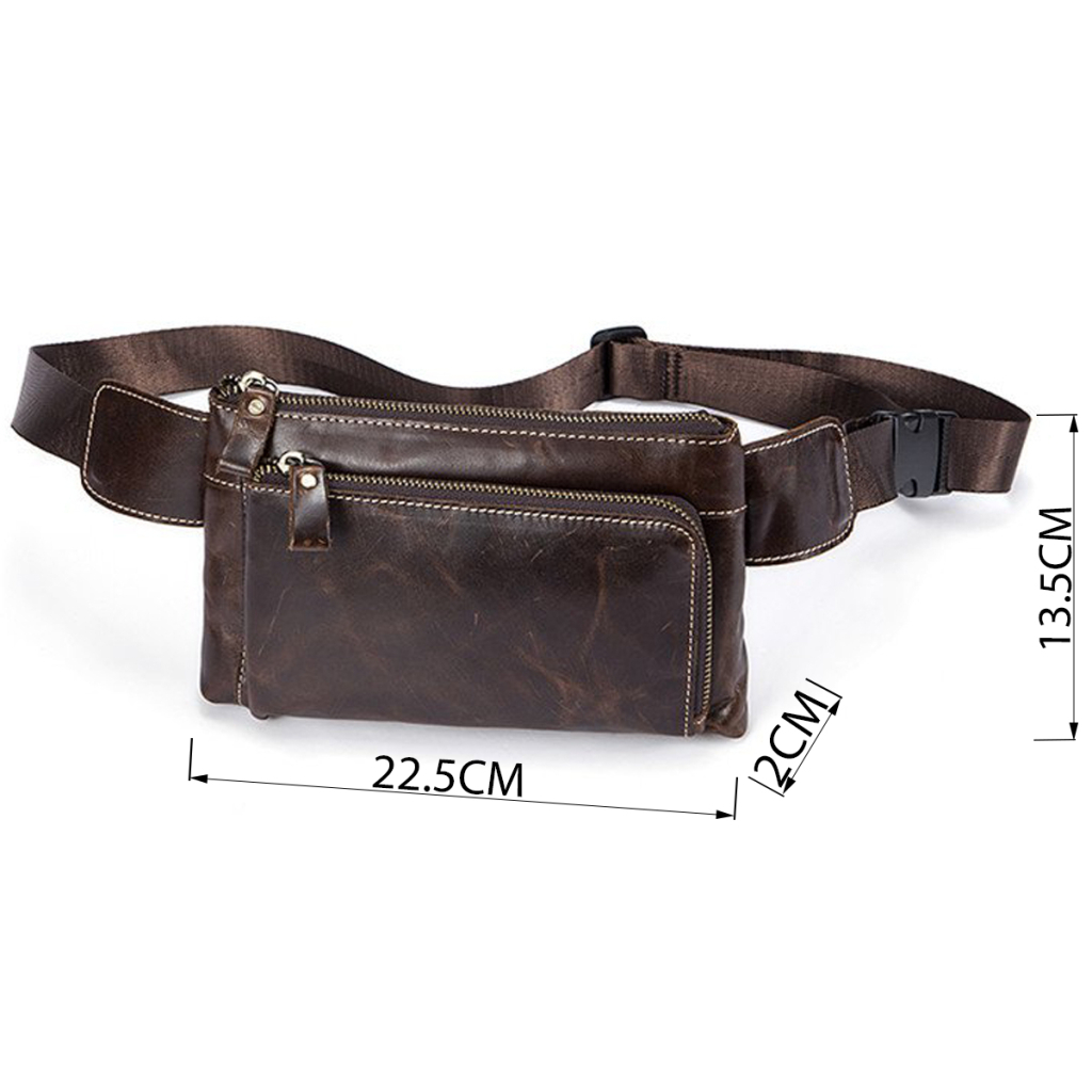 Сумка Vintage Поясна Коричнева (14738) - зображення 3