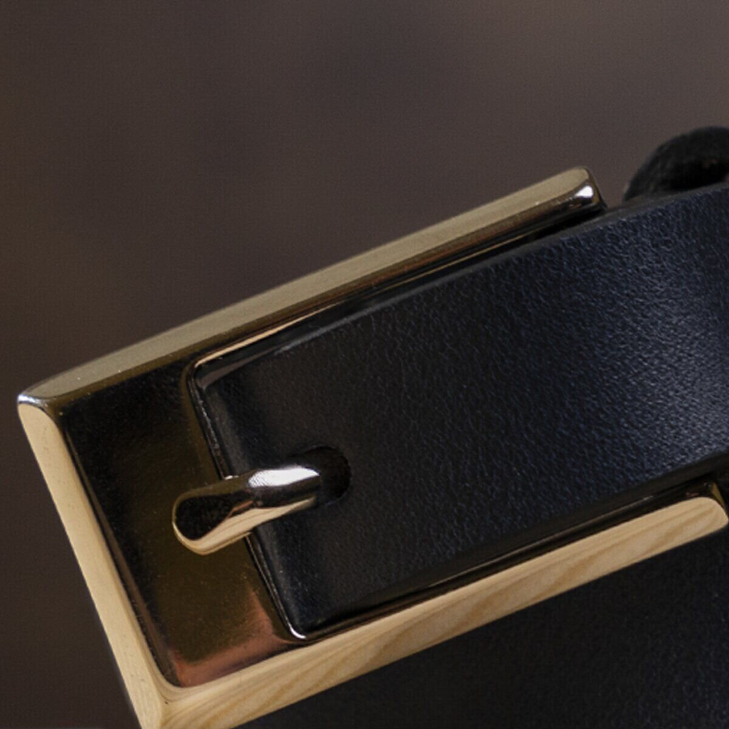 Ремінь Grande Pelle Шкіряний жіночий Синій (11070) - зображення 7