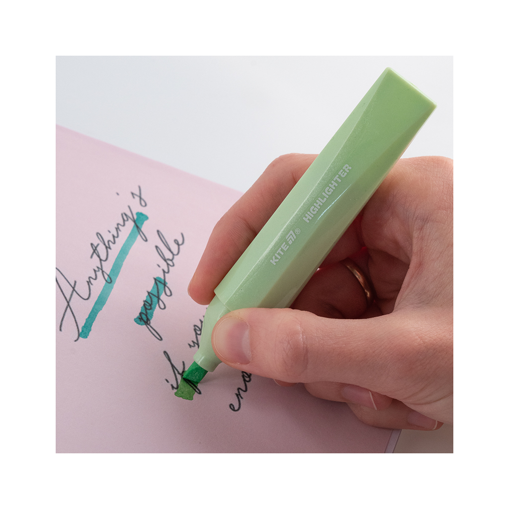 Набір маркерів Kite Highlighter Creative Glitter, набір з 4-х кольорів (K24-1146-4) - зображення 5