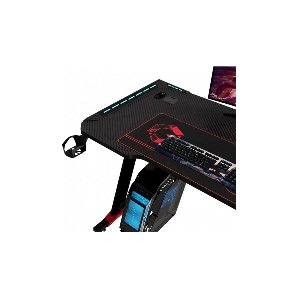 Комп'ютерний стіл GT Racer T-1212 Black (T-1212 (120x60x73) Black) - зображення 3