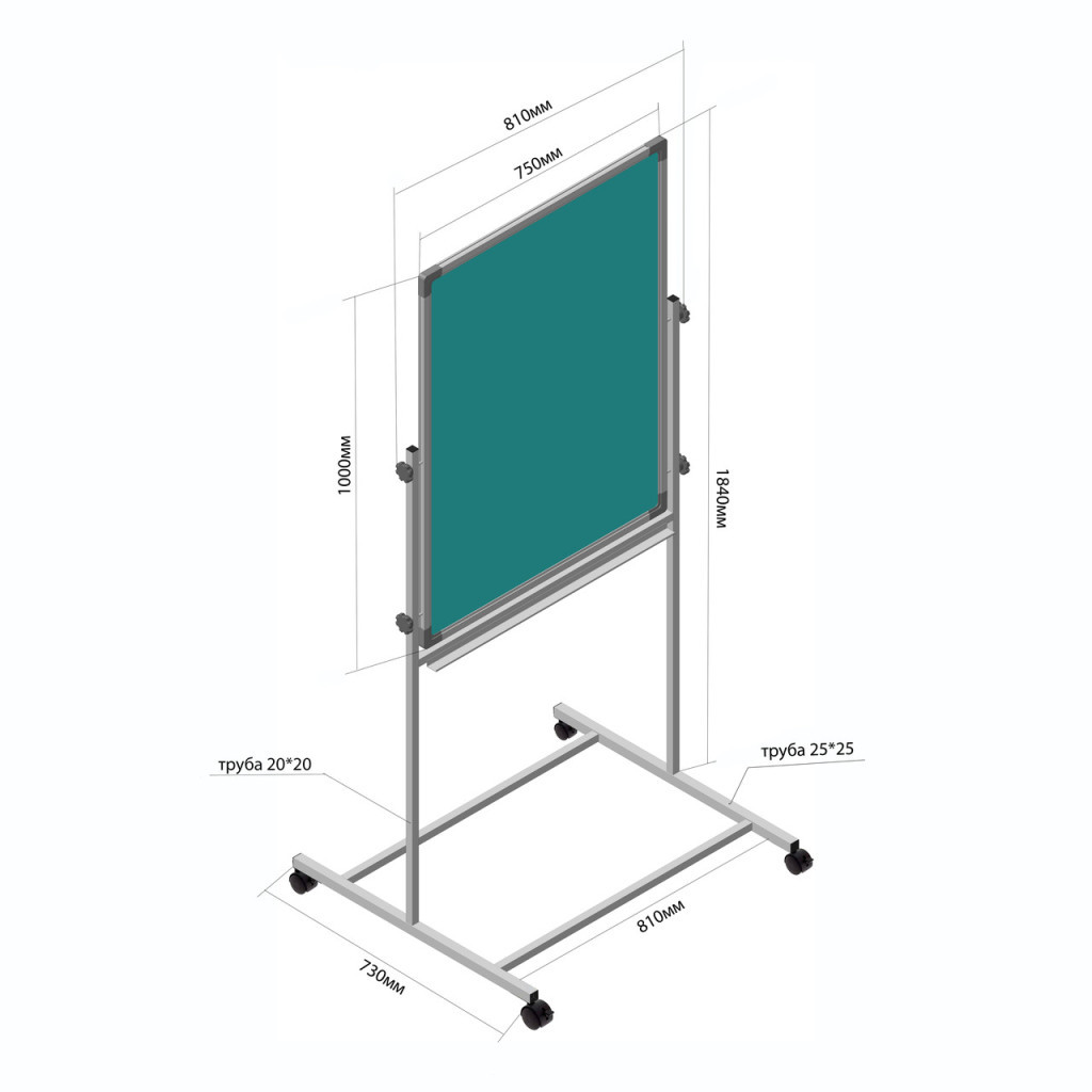 Фліпчарт Sector 75х100см, двосторонній магнітний, крейдяно-маркерний (KM-07510) - зображення 11