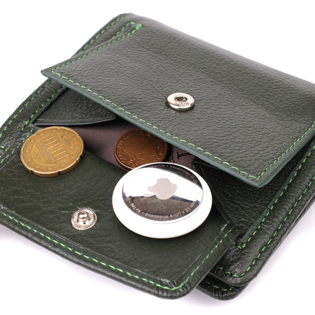 Гаманець ST Leather З натуральної шкіри Зелений (23070) - зображення 8