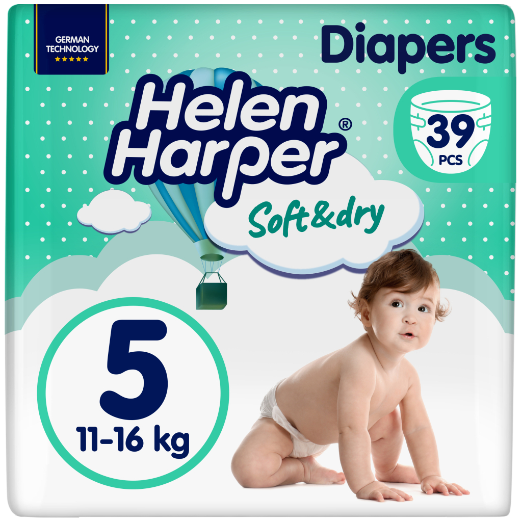 Підгузки Helen Harper Soft&Dry New Junior Розмір 5 (11-16 кг) 39 шт (2316778) - зображення 1