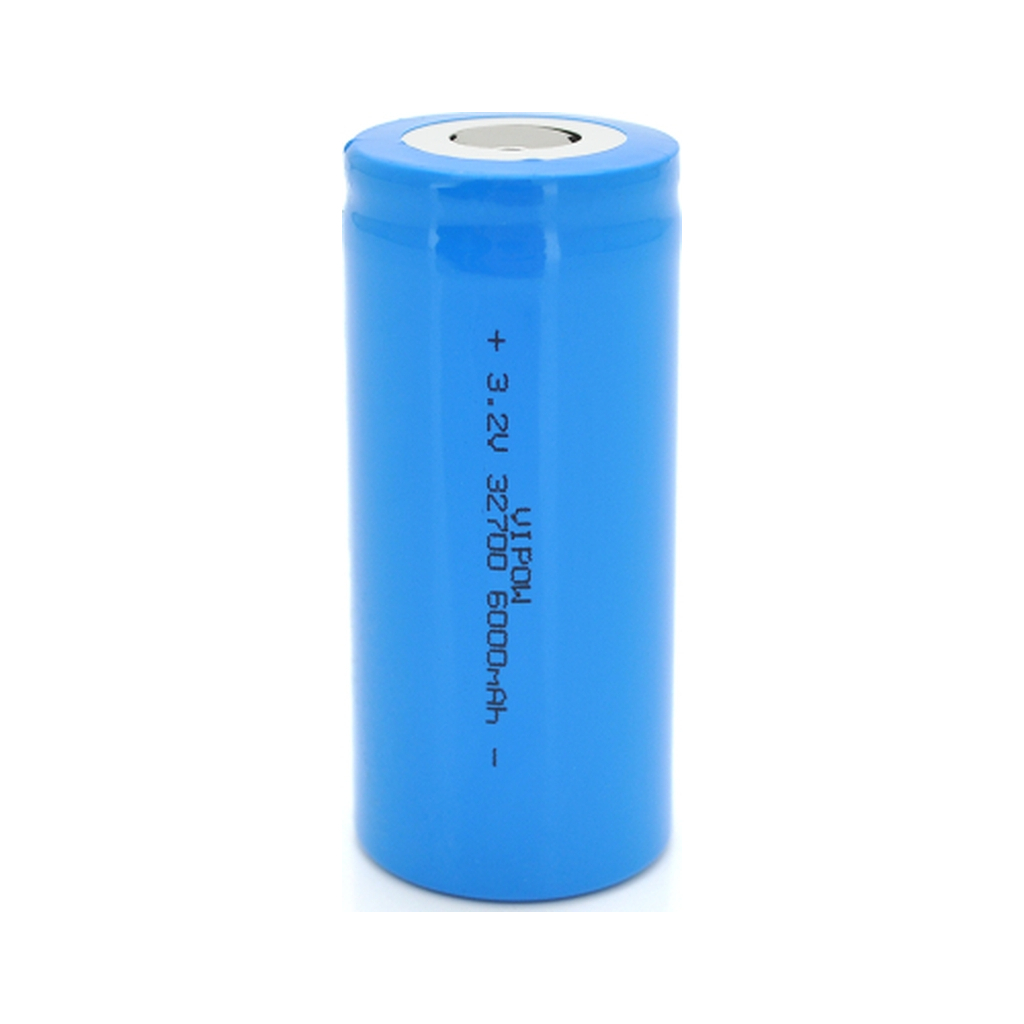 Акумулятор 32700 6000mAh, LiFePO4, FlatTop, 3.2V, Blue Vipow (IFR32700-6000mAhFT / 31076) - зображення 1