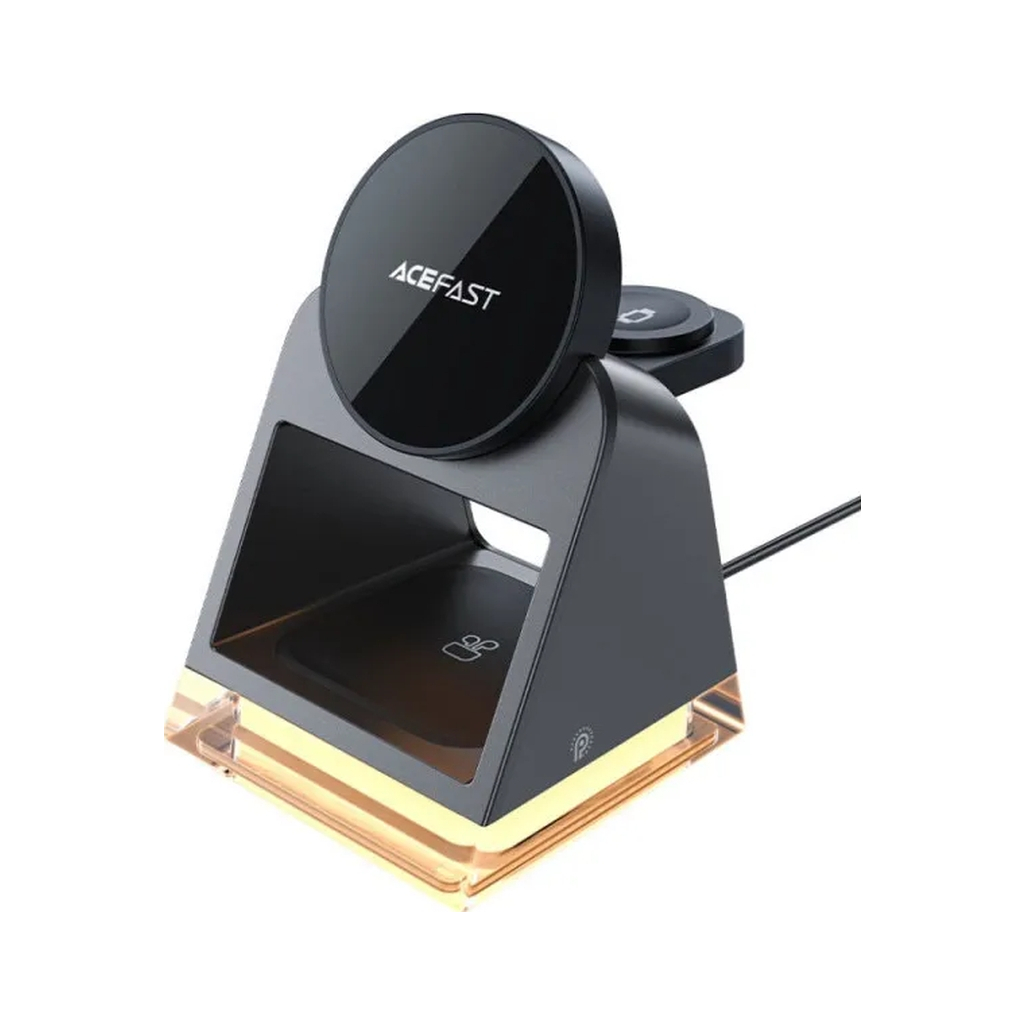 Зарядний пристрій Acefast Wireless QI 3in1 15W E17 (6974316282815) - зображення 1