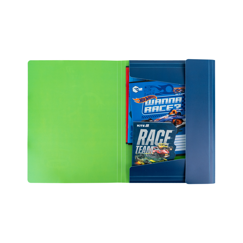 Папка на резинках Kite A4 Hot Wheels (HW25-247) - изображение 4
