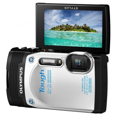 Цифровий фотоапарат Olympus TG-850 White (Waterproof - 10m; iHS) (V104150WE000) - зображення 7