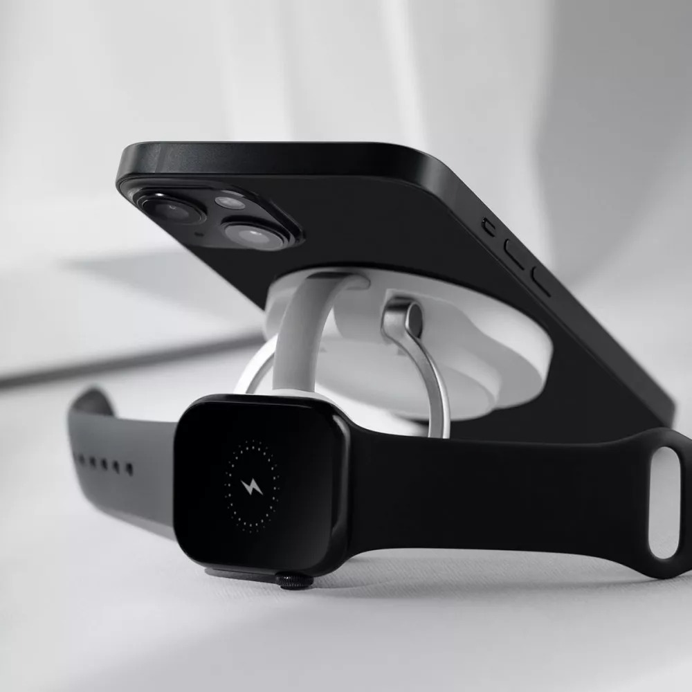 Бездротовий зарядний пристрій Proove Knocker 2 in 1 Qi2 15W White (WSPK15012002) - picture 3