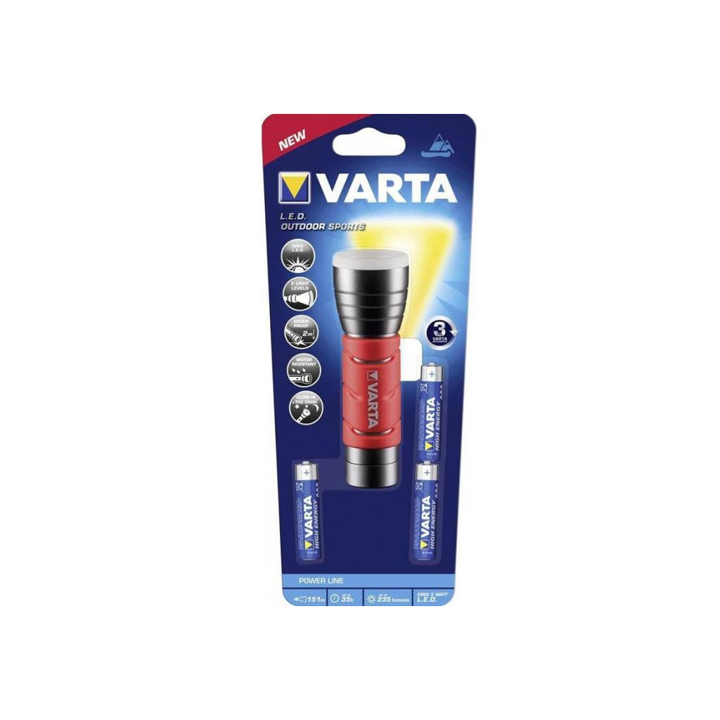 Ліхтар Varta LED Outdoor Sports Flashlight 3AAA (17627101421) - зображення 5