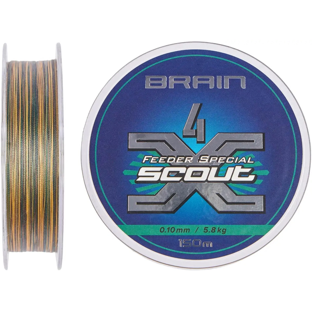 Шнур Brain Scout 4X 150m (camo) 0.148mm 8.6kg (1858.54.82) - изображение 2