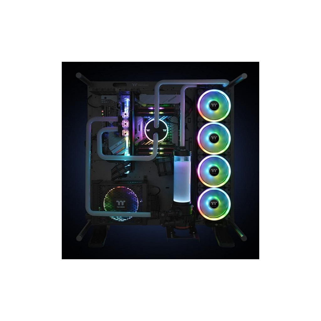 Кулер до корпусу ThermalTake Riing Trio 14 RGB Radiator Fan TT Premium Edition (CL-F077-PL14SW-A) - зображення 5