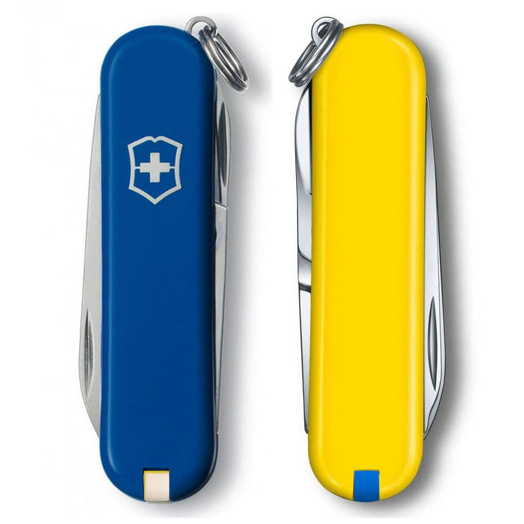 Ніж Victorinox Classic SD Ukraine Синьо-жовтий (0.6223.2.8) - зображення 6