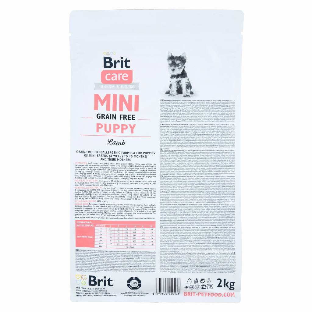 Сухий корм для собак Brit Care GF Mini Puppy Lamb 2 кг (8595602520138) - зображення 2