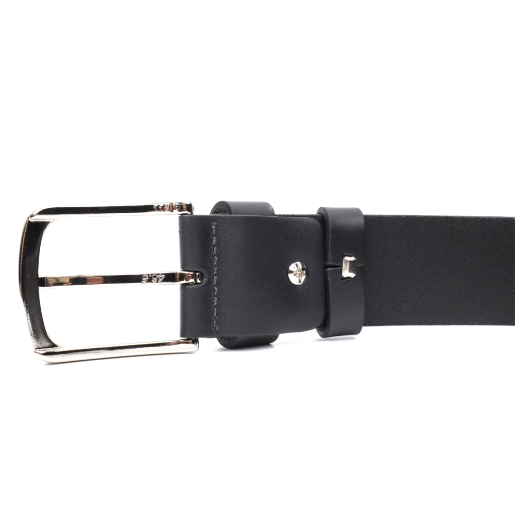 Ремінь Grande Pelle Під джинси з натуральної шкіри Чорний (11684) - зображення 2