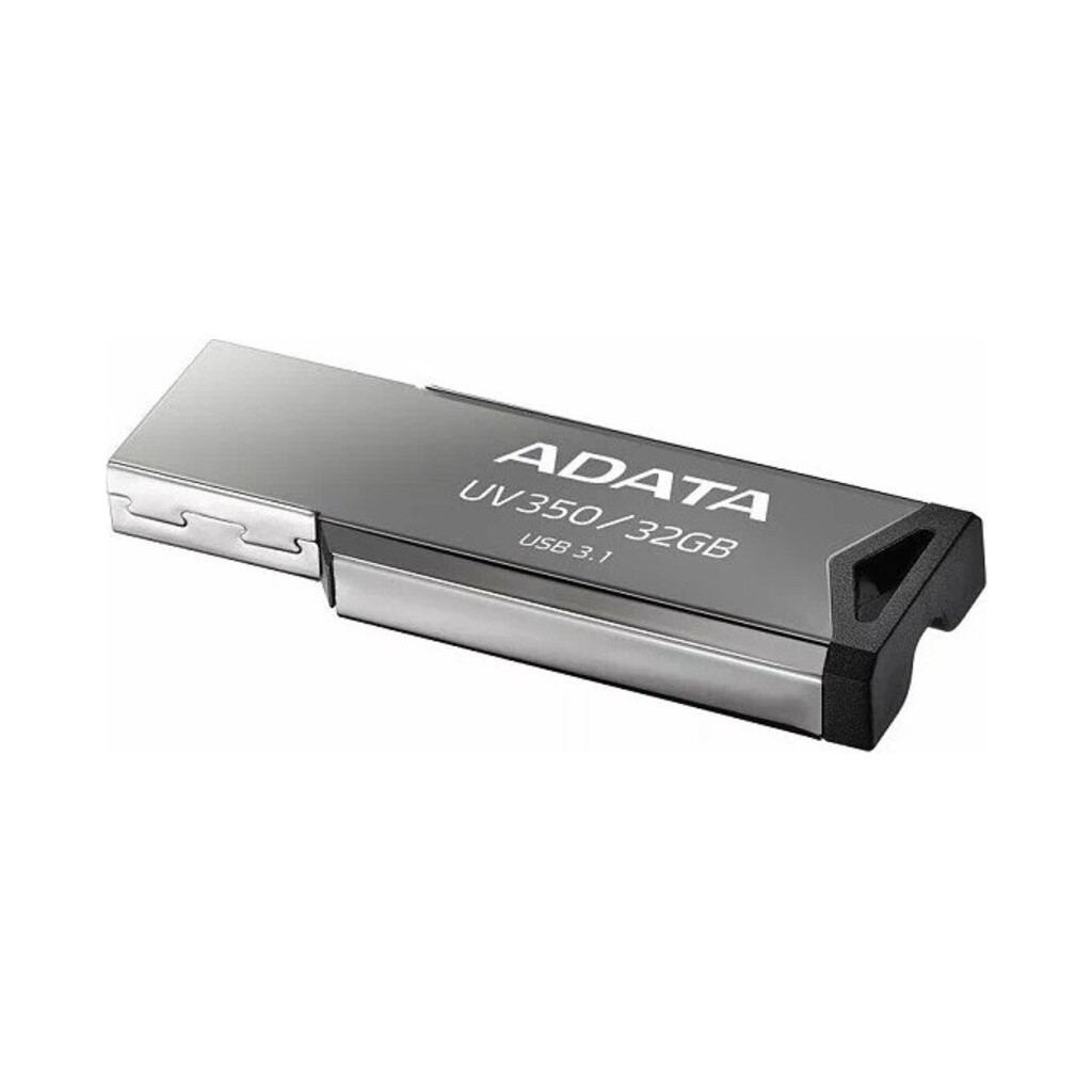 USB флеш накопичувач ADATA 32GB UV350 Metallic USB 3.2 (AUV350-32G-RBK) - зображення 4
