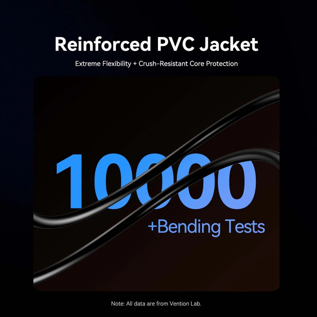 Кабель мультимедійний HDMI M to HDMI M 100.0m 4K fiber optic black Vention (ALSBAD) - изображение 7