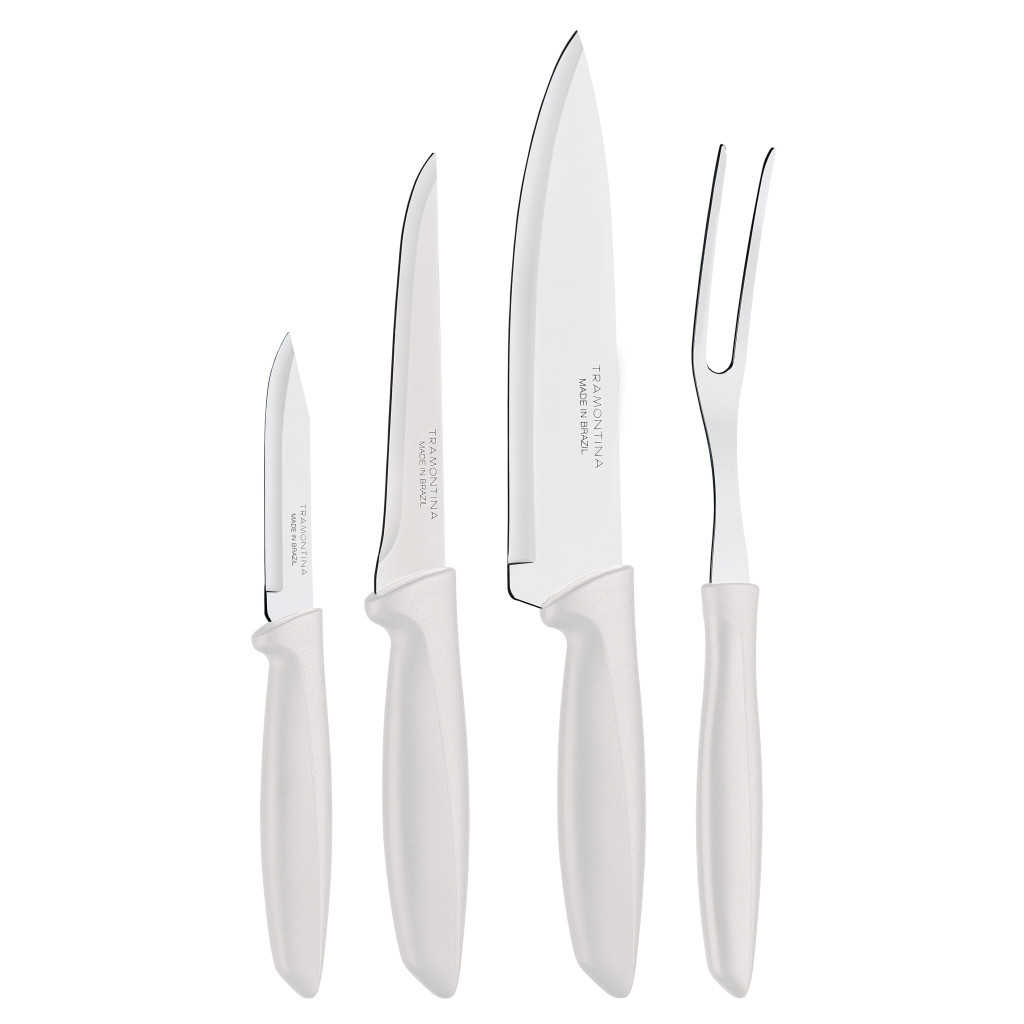 Набір ножів Tramontina Plenus Light Grey 4 шт (23498/331) - зображення 1