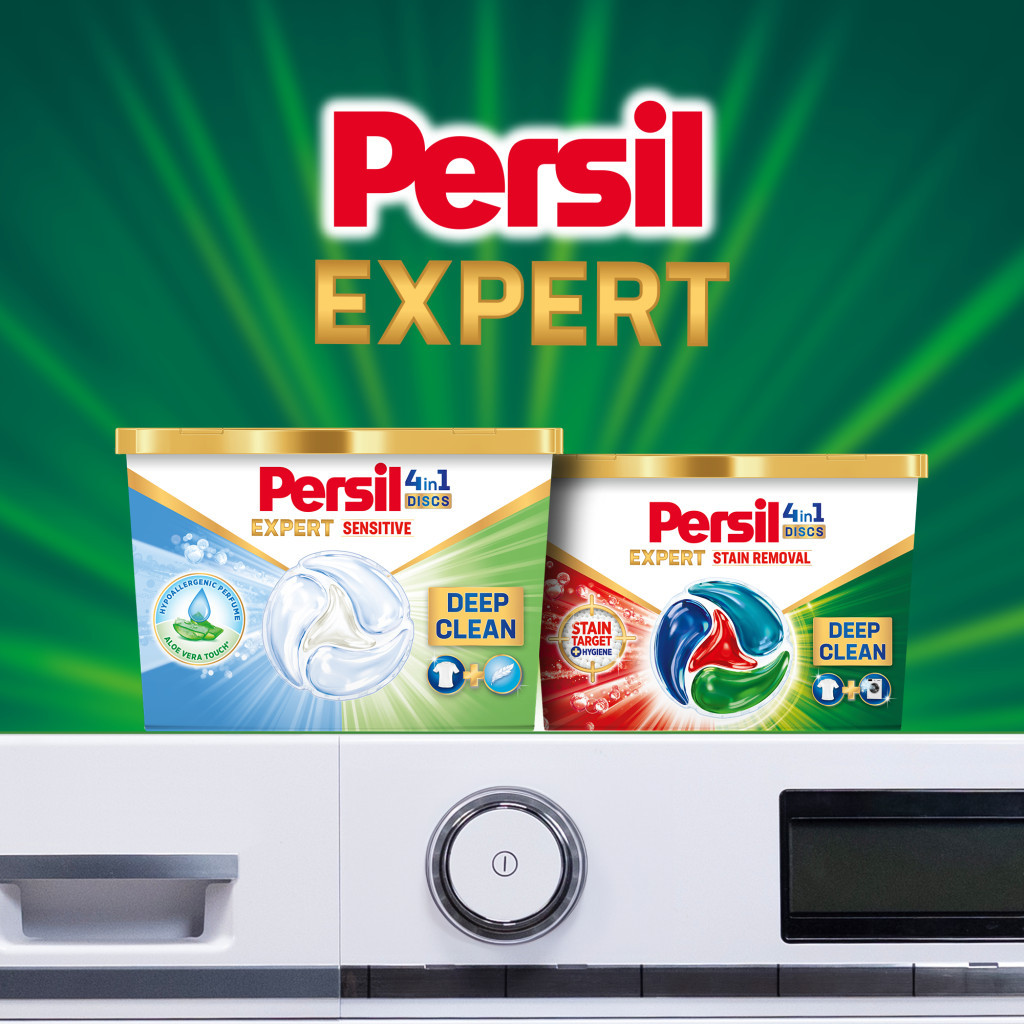 Капсули для прання Persil 4in1 Discs Expert Stain Removal Deep Clean 22 шт. (9000101801385) - зображення 6