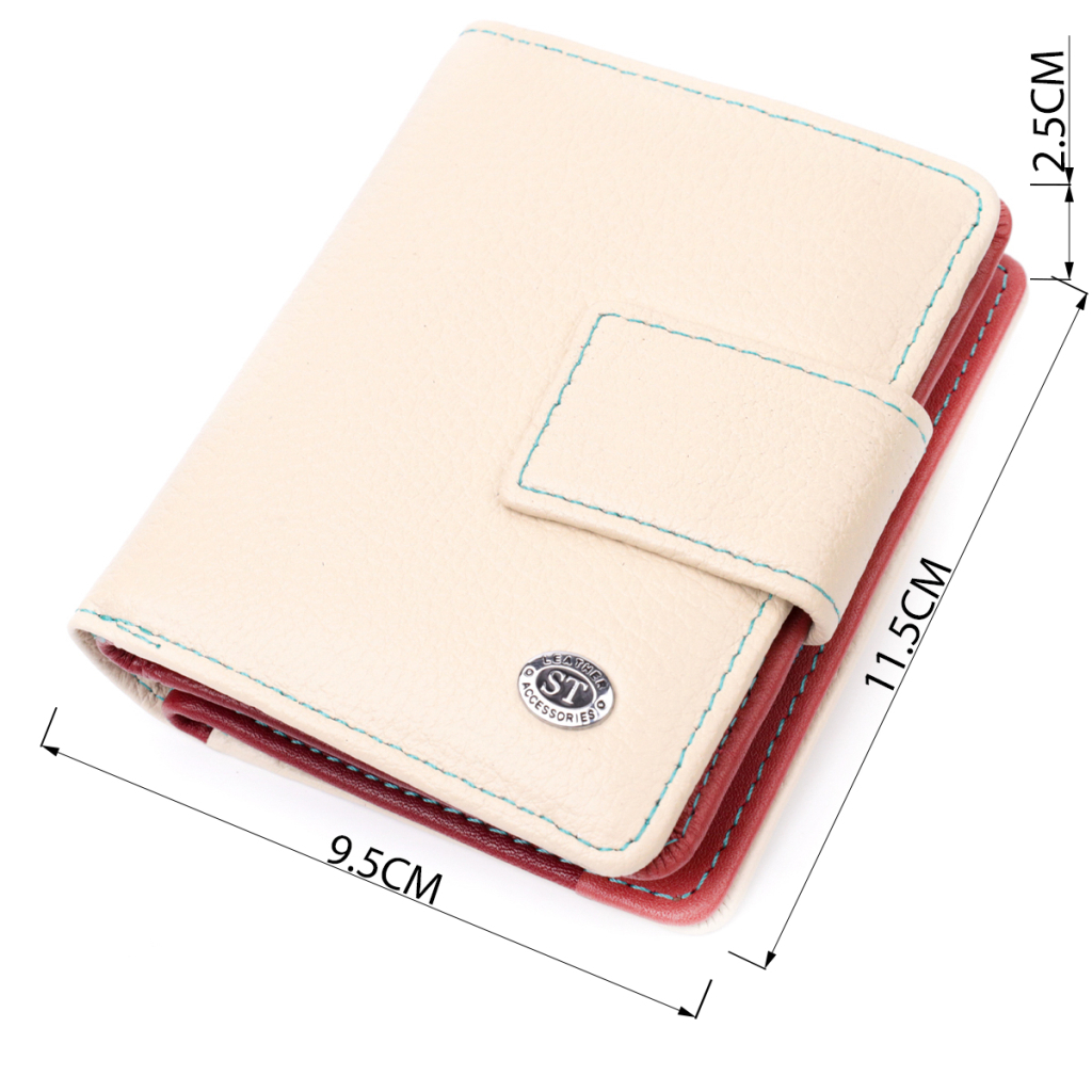 Гаманець ST Leather Из натуральной кожи Белый (19440) - зображення 3