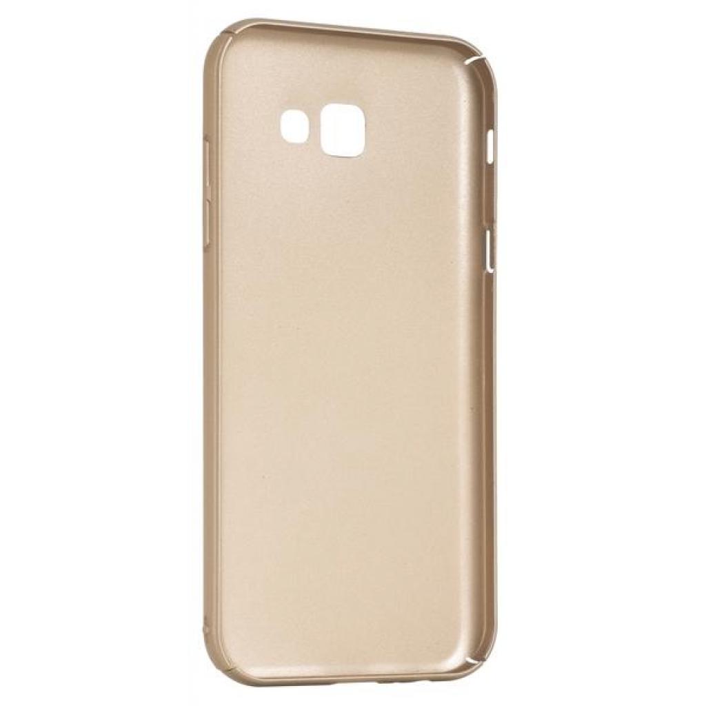 Чохол до мобільного телефона Digi для SAMSUNG A7 (2017)/A720 - Soft touch PC (Gold) (6330590) - зображення 2