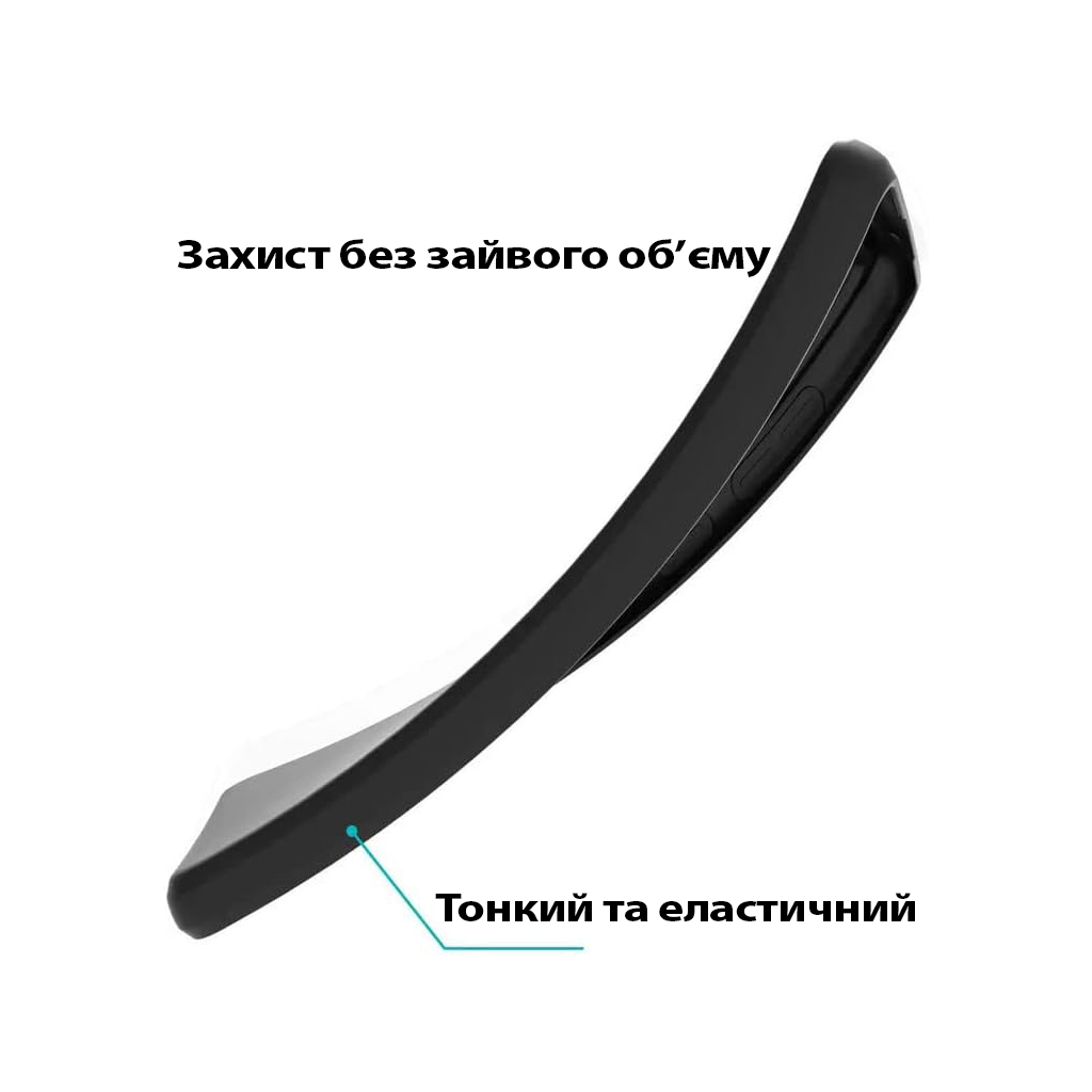 Чохол до мобільного телефона BeCover Silicone Oppo A5x 4G/5G Black (713788) - зображення 3