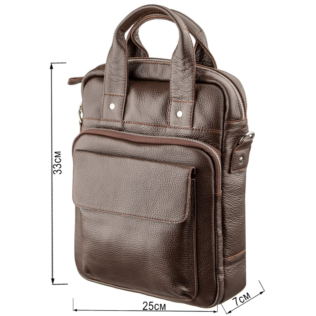 Сумка Shvigel Під А4 Коричнева (11168) - зображення 3