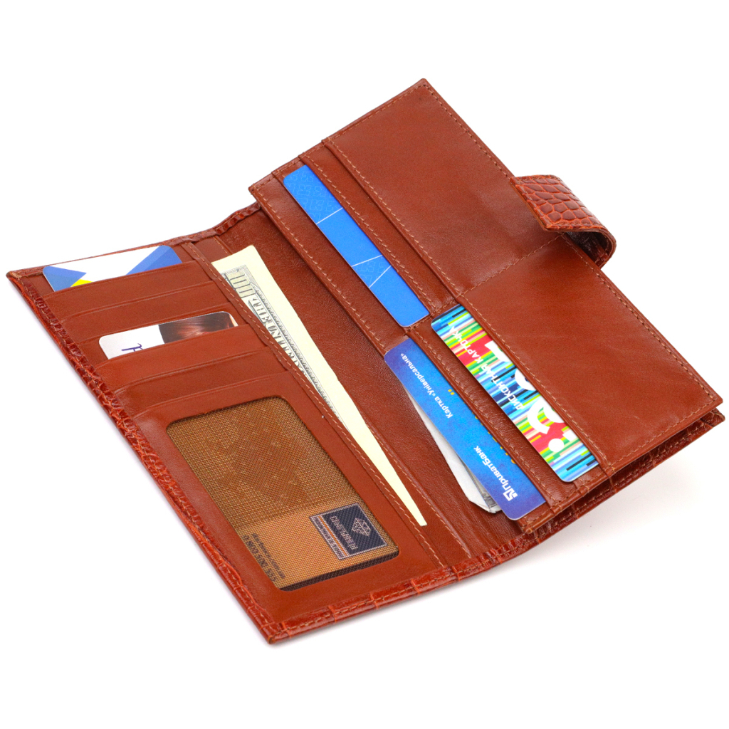 Гаманець Canpellini З натуральної шкіри Рудий (21918) - зображення 7