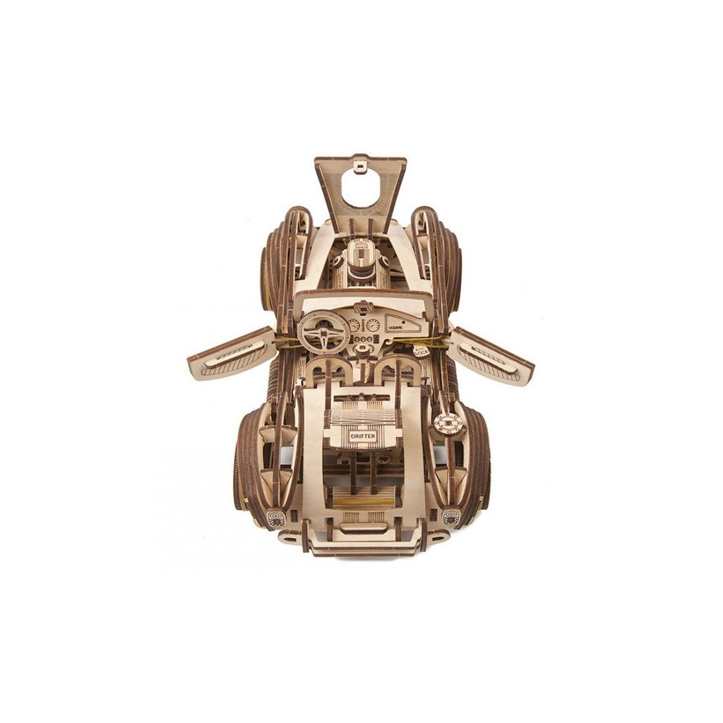 Конструктор Ugears Дрифт Кобра гоночний автомобіль (6337288) - зображення 6