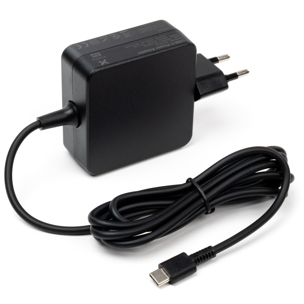 Блок живлення до ноутбуку Vinga HP 65W 5V3A/9V3A/12V5A/15V4.3A/20V3.25A USB-C (VPA-65-H-C) - изображение 2