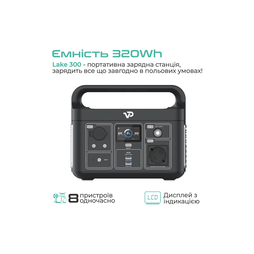 Зарядна станція Vigorpool VP11-EU. 300W (VP11-EU) - зображення 2