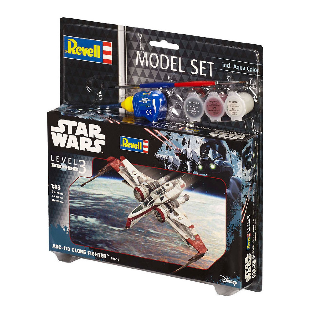 Збірна модель Revell Зоряний винищувач ARC-170 рівень 3, 1:83 (RVL-63608) - зображення 3