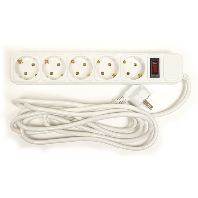 Мережевий фільтр живлення PowerPlant 3 м, 5 розеток, евростандарт (JY-1056/3) (PPSA10M30S5) - зображення 1
