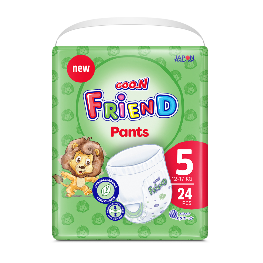 Підгузки GOO.N Friend Розмір 5 (12-17 кг) 24 шт (8697404380627) (F1010117-002) - зображення 1