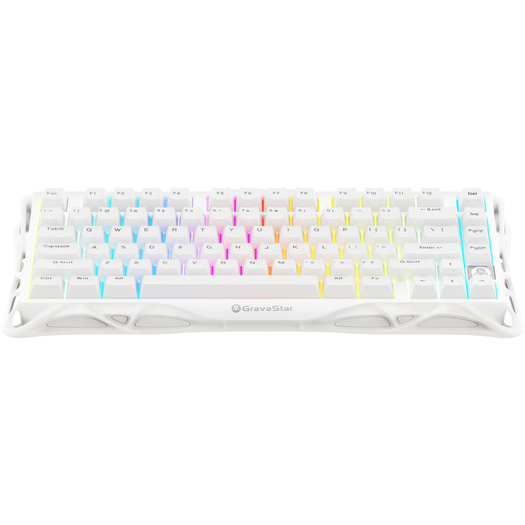 Клавіатура GravaStar Mercury K1 Lite Wireless/Bluetooth/USB UA White (GSK1LITE_WHT) - зображення 1