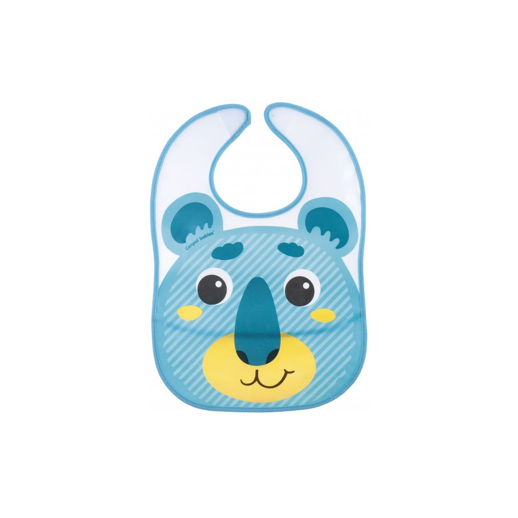 Слинявчик Canpol babies Hello Little пластмасовий з кишенькою Бірюзовий (9/232_tur) - зображення 1