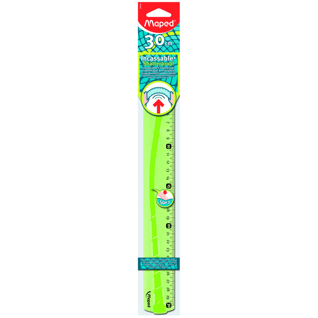 Лінійка Maped UNBREAKABLE, 30см пластикова, блістер (MP.244030) - зображення 3