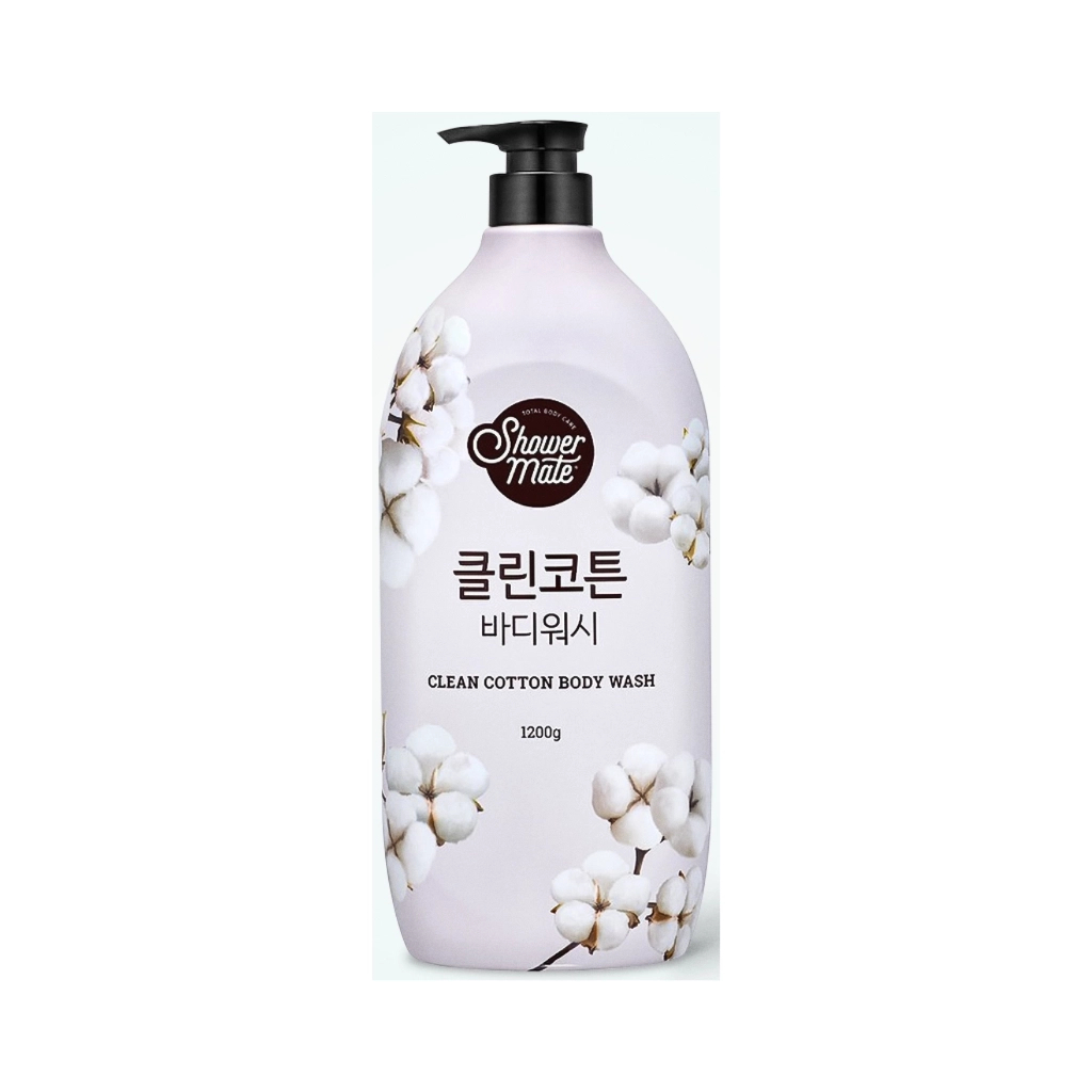Гель для душу KeraSys Shower Mate Clean Cotton 1200 мл (8801046307458) - зображення 1