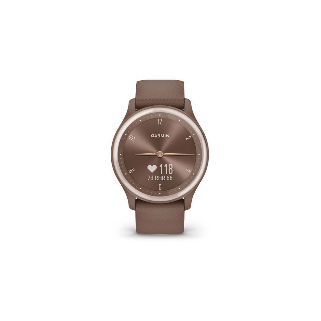 Смарт-годинник Garmin vivomove Sport, Cocoa, Silicone (010-02566-02) - зображення 6