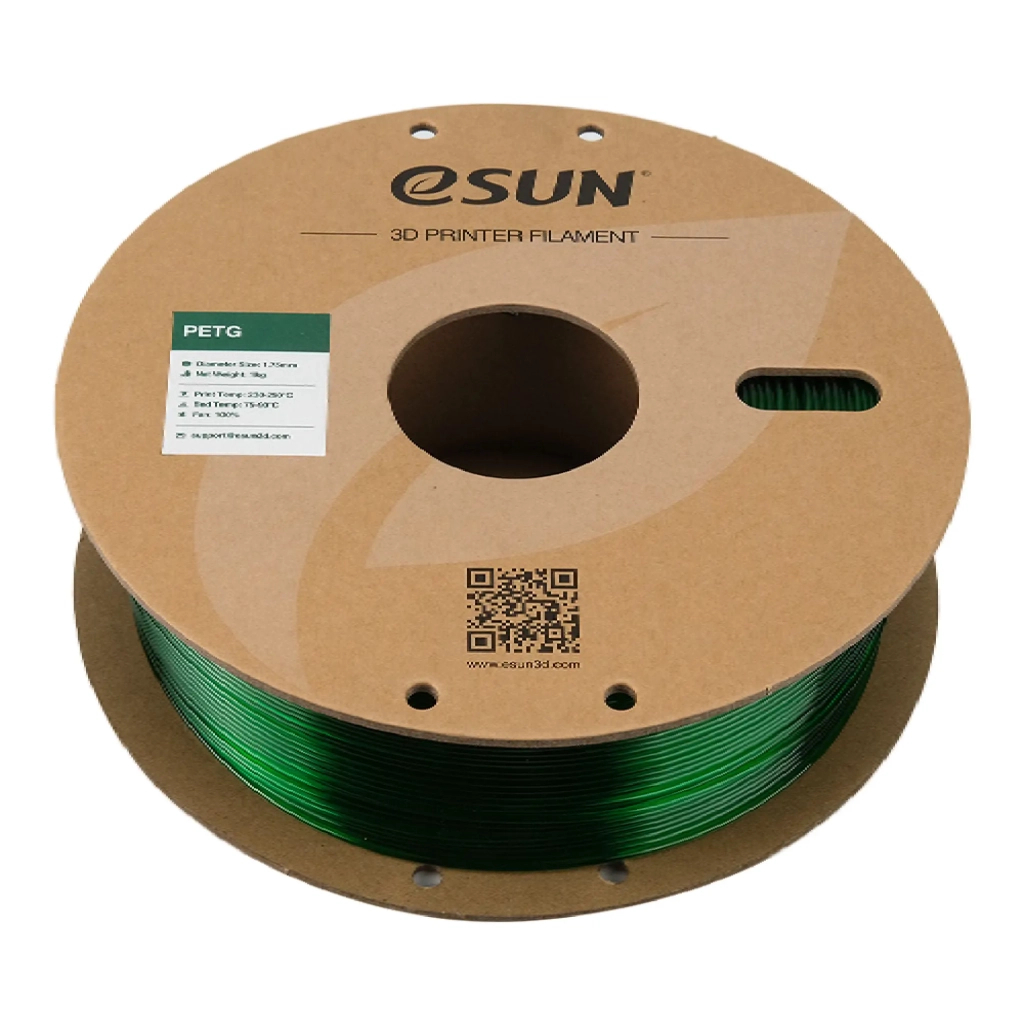 Пластик для 3D-принтера eSUN PETG 1.75мм, 1кг, green (PETG175G1) - зображення 3